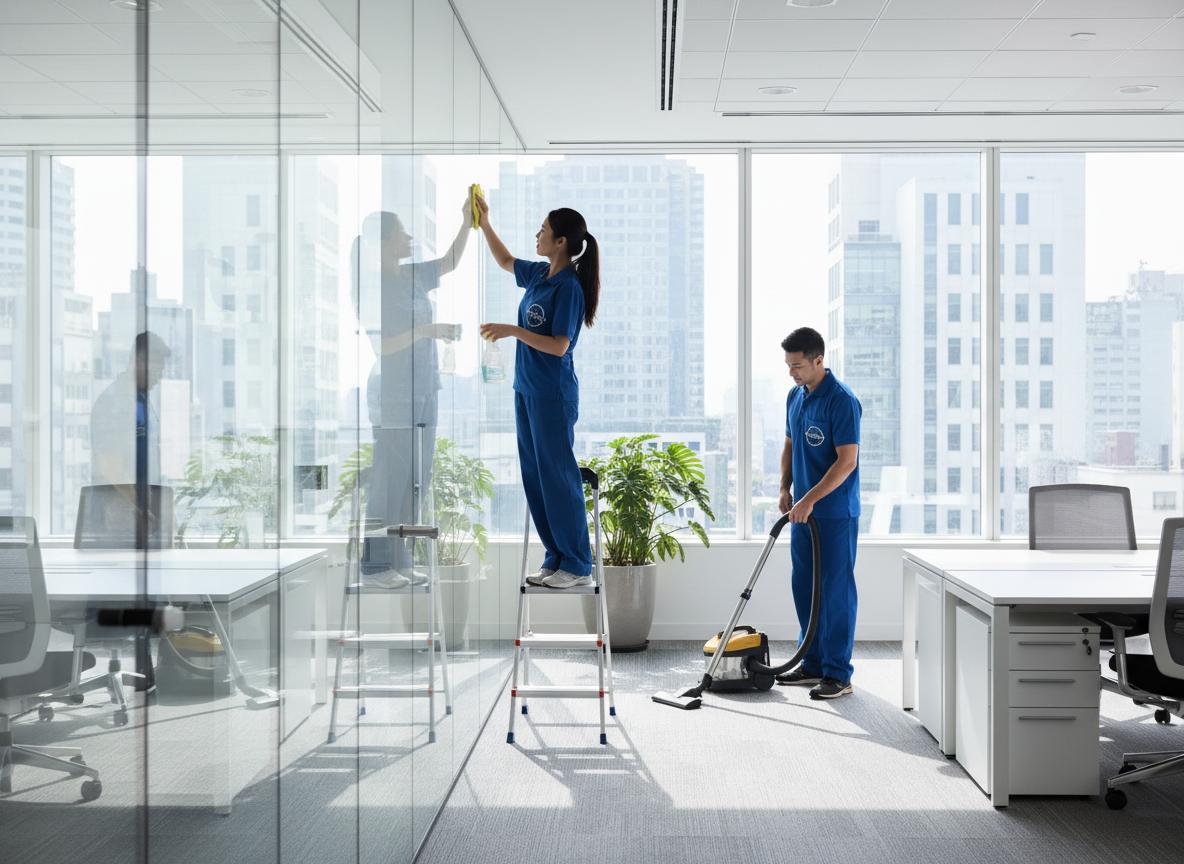Aarka Cleaning professional team at work